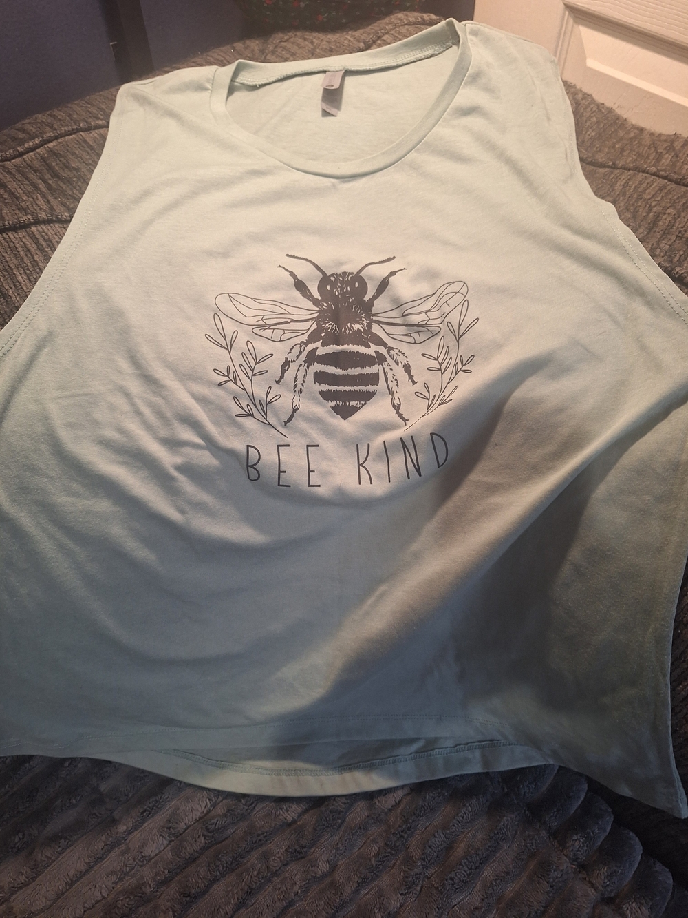 Next Level Apparel Mint Green "Bee Kind" Tank Top